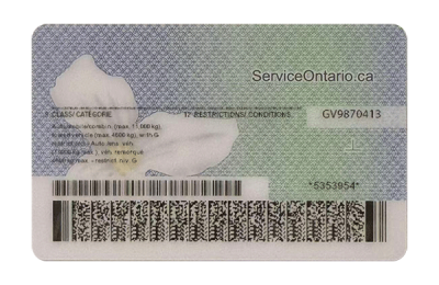 Ontario Fake Dirvers Licence