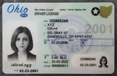 Ohio Fake id front side