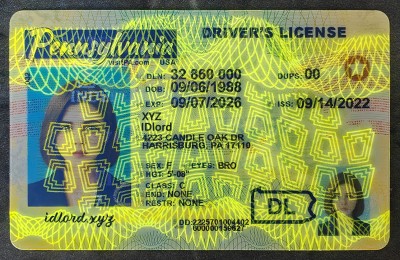 Pennsylvania Fake Dirvers Licence